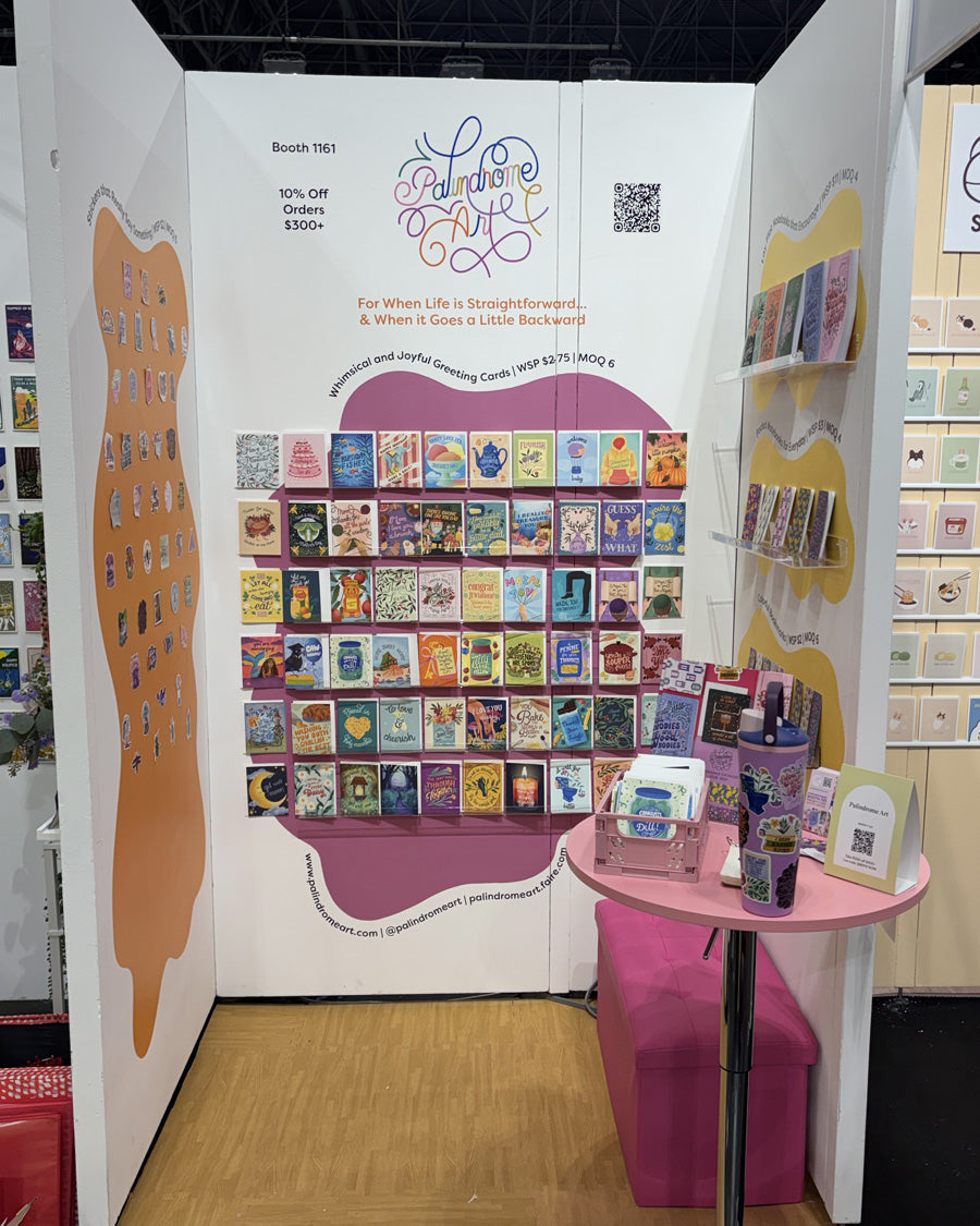 Palindrome Art trade show booth