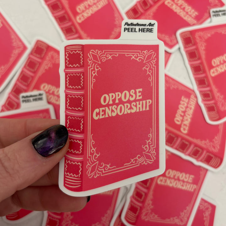 Oppose Censorship Vinyl Sticker