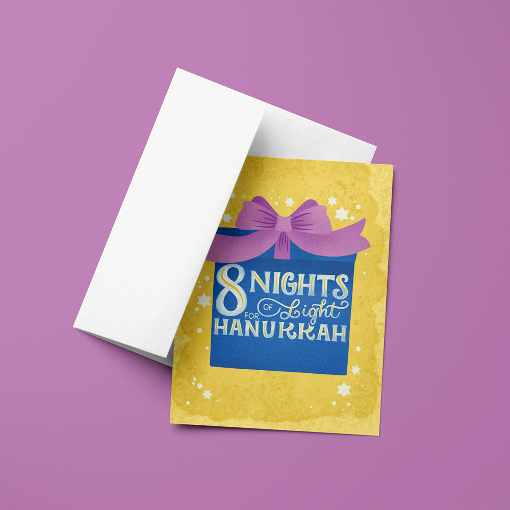 8 Nights of Light Hanukkah Greeting Card
