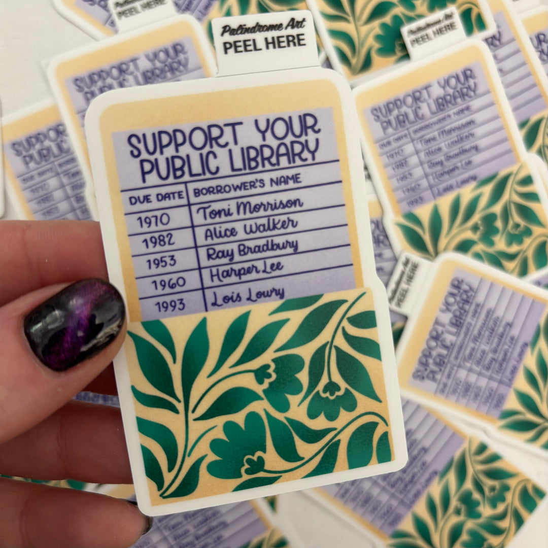 Support Your Public Library Vinyl Sticker