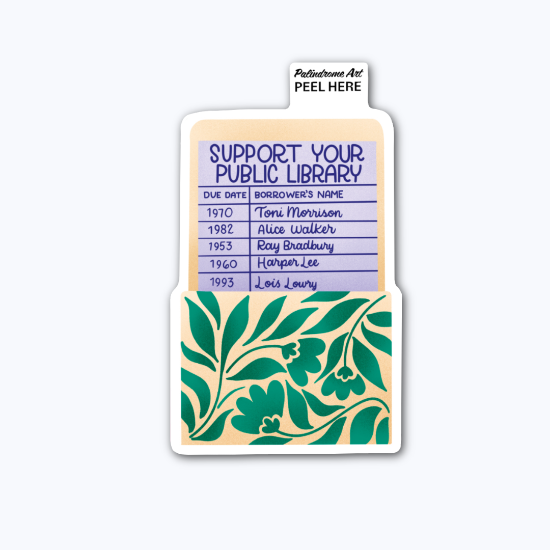 Support Your Public Library Vinyl Sticker