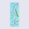 bookmark with friendship bracelet illustration that says "bookish"