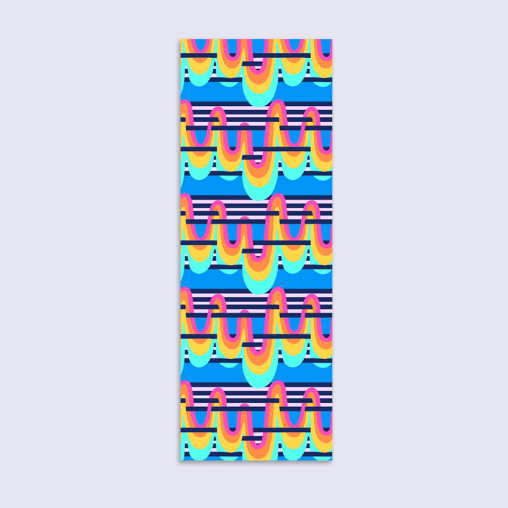 bookmark with neon abstract pattern