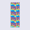 bookmark with neon abstract pattern