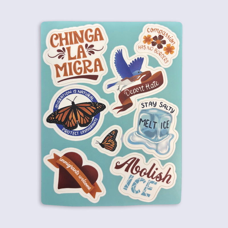 Abolish ICE Vinyl Sticker Sheet