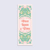 Decorative bookmark with 'Once Upon a Time' fairytale lettering