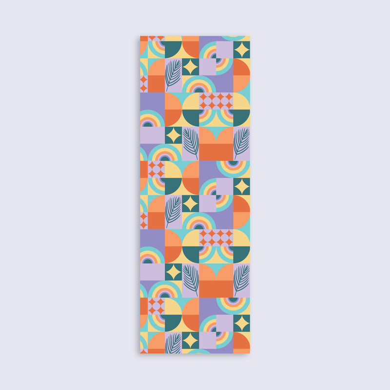A bookmark with a funky pattern inspired by vintage Palm Springs