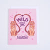 Wild About You Valentine's Day Greeting Card